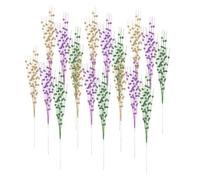 Jnchdghwa Decorazioni per Albero 18 Pezzi Decorazione Mardi Gras Steli Floreali 17 Pollici Steli di Bacche Glitter per Carnaval