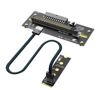Jnchdghwa di Estensione M. 2 M-Key 2242/2260/2280 A PCI-e 4.0 X16 con Oculink SFF-8612/8611 Come Scheda Grafica Esterna, ATX 24PIN