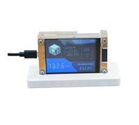 Jnchdghwa Dispositivo di Mining per Criptovalute Bitcoin con Hashrate Aggiornato di 730Kh/S, Display Intelligente, + Supporto, Miner Solitario da 2,8 Pollici A.