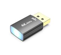 Jnchdghwa Emulatore Display 4K DP Dummy Plug Monitor Virtuale Headless Ghost Display EDID Displayport Display Virtuale Nero