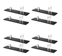 Jnchdghwa Espositore per Coltelli da Tavolo nel Acrilico con per Coltelli da 8 Pezzi, Portacoltelli Singolo per La Decorazione Domestica (Base Nera)