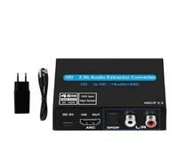 Jnchdghwa Estrattore Audio 2.0 Compatibile con, Supporto 4K 60Hz, 5.1 Canali Audio HD, Commutazione ARC con Audio Link Stereo.