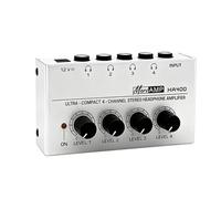 Jnchdghwa HA400 per Musica Amplificatore per Cuffie Mini A 4 Canali Ultra-Compatto Amplificatore Audio Stereo Amplificatore per Cuffie Spina EU