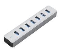 Jnchdghwa Hub USB Multi-Port Adattatore da Scrivania 7 Porte Splitter USB Alimentato per Laptop, Telefono, PC e Altri Dispositivi USB