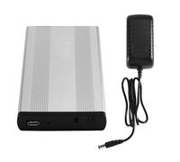 Jnchdghwa Involucro per Disco Rigido IDE da 3,5 Pollici con Alimentatore, Spina EU, Scatola per Disco Rigido HDD SSD.