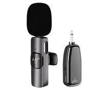 Jnchdghwa Microfono Altoparlante Wireless con Clip, Altoparlante Universale, Microfono 2.4G, Guida Turistica 1 A 1, Insegnamento, Piccola Ape con Clip