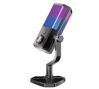 Jnchdghwa Microfono USB RGB per Gaming Esports Voce Karaoke con Cancellazione del Rumore per Computer Desktop Streaming