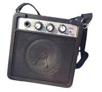 Jnchdghwa Mini Amplificatore per Chitarra Amplificatore Altoparlante Overdrive Supporto Ingressi 3.5/6.35mm Uscita 1/4" Regolazione Volume Tono Nero
