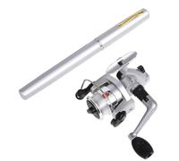 Jnchdghwa Mini da Pesca Telescopica Compatta A Forma di Penna con Mulinello - Portatile, Leggera, Ideale per I Viaggi e La Pesca Occasionale