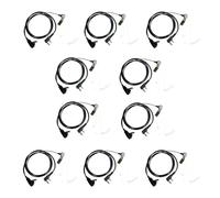Jnchdghwa Per UV-5R -888S -F8HP TK-2202 TK-2402 TK-3402 Auricolari Compatibili con Microfono PTT 10-Pack con Walkie