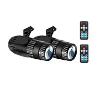Jnchdghwa RGBW Luci A Sfera Specchiata 15W Spot Light Disco 2 Pezzi Luce Pinspot LED con, Pin LED Spina EU