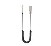 Jnchdghwa Ricevitore Audio Bluetooth 6.0 per Auto, Adattatore Audio Wireless da 3,5 Mm, Chip di Isolamento, Microfono Integrato, Supporta Chiamate In Vivavoce BT