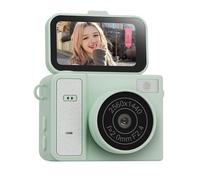 Jnchdghwa S162 Action Camera con da Pollice, Schermo Flip da 1,47 Pollici, Stile retrò 2K, Videocamera Molto Piccola