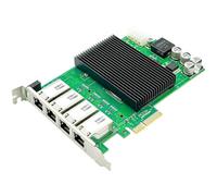 Jnchdghwa Scheda di Rete Cablata Ad Alte Prestazioni PCIE Gigabit con 4 Porte Poe Adattatore Ethernet per Server I350
