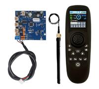 Jnchdghwa Set di Controllo Remoto per Barca da Pesca RC RXG4P-TXG4 con Display A Colori, Scheda Ricevente 7-30V con Modulo GPS.