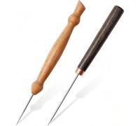 Jnchdghwa Set di Strumenti per Riparazioni di Cucito Composto da 2 Pezzi: Punteruolo e Strumento di Pressatura per la Lavorazione della Pelle.