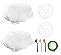Jnchdghwa Set di Supporti per Composizioni Floreali - Design Elegante e Minimalista - Inserto per Vasi per Centrotavola, Progetti Fai-da-Te e Principianti.