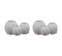 Jnchdghwa Stampo per Candele Un Colonna Geometrica 6 Pezzi, Stampi per Candele nel Silicone 3D, Stampi nel Silicone Attorcigliati Un Irregolare per Candele