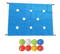Jnchdghwa Telo Blue Hole e 8 Palline Colorate Incluse nel Gioco di Team Building Progettato per Migliorare L'Interazione di Gruppo e Il di