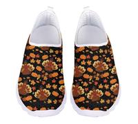 Jndtueit Mocassini da passeggio casual da uomo da donna per scarpe da ginnastica da corsa, Foglie d'acero di tacchino, 43 EU