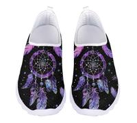 Jndtueit Mocassini per il tempo libero slip on scarpe a rete piatte leggere da corsa sport escursionismo scarpe da ginnastica per donne uomini adolescenti, Acchiappasogni, 40 EU