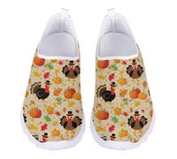 Jndtueit Scarpe da corsa da donna, da uomo, per camminare, tennis, sport, lavoro all'aperto, Foglia d'acero di zucca di tacchino, 44 EU