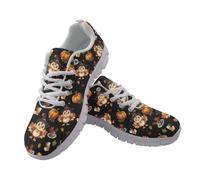 Jndtueit Scarpe da corsa da donna e uomo, mimetiche, da caccia, camminata, escursionismo, scarpe basse, Giorno del Ringraziamento Turchia Zucca Nero, 44 EU