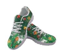 Jndtueit Scarpe da corsa leggere con stampa animalier per camminata fitness per donne e uomini, Foglia verde., 43 EU