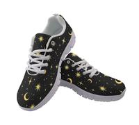 Jndtueit Scarpe da corsa per donne e uomini, scarpe da passeggio per atletica, fitness, escursionismo, scarpe da ginnastica, Luna Stella Nero, 37 EU