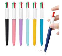 JNEYVIC 21 Pezzi penne a sfera multicolore 4 in 1, 4 Colori Penna a Sfera con Impugnatura Morbida Penna Multicolore Tutto in Uno Retrattili da 1 mm per Ufficio, Casa, Scuola(Blu, Nero, Verde, Rosso)