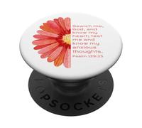 JNF, Anti Ansia, Dio è buono, Cristiano, Salmo 139:23 PopSockets PopGrip Adesivo