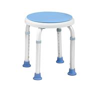 JNGLGO Sgabello da doccia, regolabile in altezza, girevole a 360°, telaio in alluminio, antiscivolo, ergonomico, per doccia