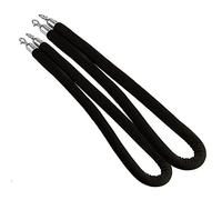 JNHGSHUAISDF Barriere di Corda Corda sospesa for Il Controllo della Folla, Lunga Corda di barriera, Corda for Pali VIP, for Eventi sul Red Carpet, Feste a Tema/(Black,1.5M/59Inch/5Ft)