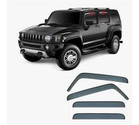 JNHGSHUAISDF Deflettori d'Aria per Auto Car Wind Deflectors for Hummer H3 MK1 2005-2010, Deflector Shield Side Window Sun Rain Guards Window Visor Rain Guards Stick-on Fitment