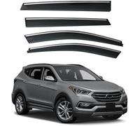 JNHGSHUAISDF Deflettori d'Aria per Auto Car Wind Deflectors for Hyundai Santa Fe Ix45 2013-2018, Deflector Shield Side Window Sun Rain Guards Window Visor Rain Guards Stick-on Fitment