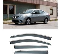 JNHGSHUAISDF Deflettori d'Aria per Auto Car Wind Deflectors for Nissan Sunny 2011-2018, Deflector Shield Side Window Sun Rain Guards Window Visor Rain Guards Stick-on Fitment