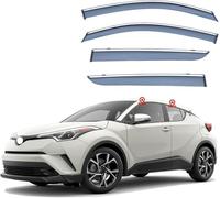JNHGSHUAISDF Deflettori d'Aria per Auto Car Wind Deflectors for Toyota CHR IZOA MK1-AX10-AX50 2016-2023, Deflector Shield Side Window Sun Rain Guards Window Visor Rain Guards Stick-on Fitment