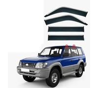 JNHGSHUAISDF Deflettori d'Aria per Auto Car Wind Deflectors for Toyota Prado FJ90 MK2-J90 1997-2000 2001, Deflector Shield Side Window Sun Rain Guards Window Visor Rain Guards Stick-on Fitment