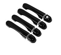 JNIGEL Copri Maniglia Porta per Jeep Renegade 2015-2018, Auto Esterno Copertura Maniglia Porta Adesivi, Macchina Copri Maniglie per Porta Laterale Decorare Accessori,Pitch Black 1 Hole