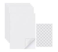 JNJOOD 20 Pezzi 8,3x11,7 Pollici Stabilizzatore per Ricamo Solubile in Acqua per Ricamo A Macchina e Modelli di Ricamo A Mano