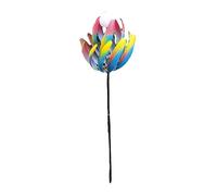 JNJOOD Garden Wind Spinners - Decorativi Metallo Picchetti con Picchetti da Giardino e Luce dal - Decorazione per Il Giardino 18 X 18 X 105cm