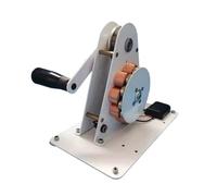 JNJOOD Generatore A Manovella, Carica di Emergenza USB, Piccolo Generatore di Corrente A Magnete Permanente da 12 V per All'Aperto