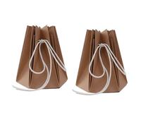 JNJOOD Mazzi di Rose Fatti A Mano, Borsa per Fiori, Borsa Impermeabile per Composizioni Floreali, Colore Legno