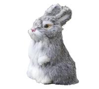 JNJOOD Modello Realistico in Pelliccia Sintetica di Coniglio, Statuetta di Animale Realistica, Morbida al Tatto, Simulazione Pelliccia di Coniglio.