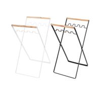 JNJOOD Porta Sacco Della Spazzatura con Manico In Legno Portarifiuti Portatile da Cucina per La Raccolta Differenziata Cestino Separato per il Riciclaggio Dei Rifiuti per il C