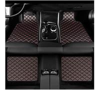 JNLIFT 4 Pezzi Tappetini Auto in Pelle per Fit/Jazz 2008-2012,Set Completo Impermeabile Antiscivolo Antiusura Tutte Le Stagioni Accessori Protettivi,B/BlackRed