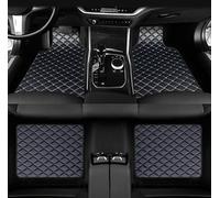 JNLIFT 4 Pezzi Tappetini Auto in Pelle per Mercedes Benz EQ EQC 350 400 EQS 450+ 580 EQV 300L 300,Set Completo Impermeabile Antiscivolo Antiusura Tutte Le Stagioni Accessori Protettivi,D/BlackBlue
