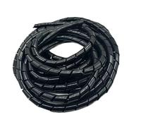 JNMING Guaina protettiva a spirale for cavi meccanici for auto da 4 mm a 30 mm for l'isolamento del cablaggio del circuito(Nero,14mm x 6 meters)