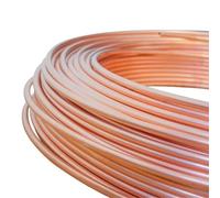 JNMING Tubo flessibile in rame morbido T2 for tubi capillari for refrigerazione e condizionamento dell'aria, diametro esterno da 2 mm a 10 mm(5 meters 6.35x0.7mm)