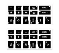 JNN 2 Pezzi Adesivi per Aria Condizionata Auto, Decalcomanie Pulsanti Aria Condizionata, Decalcomanie Cruscotto Pannello Pulsante AC, Automobile Tasto Decalcomanie(A4 A6 B6 B7 Pulsanti)